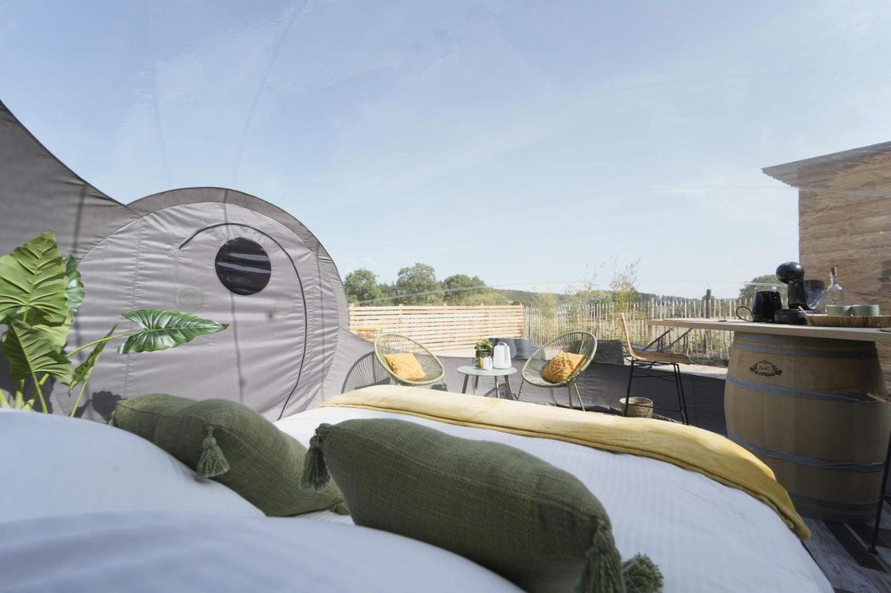 Bulles Odette & Ginette Et Tiny House Suzette "Au Guet Marais" Etape Insolite Paliseul Exteriör bild